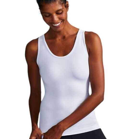 Tommie Copper White Lower Back Support Tank Top size large - Picture 2 of 9